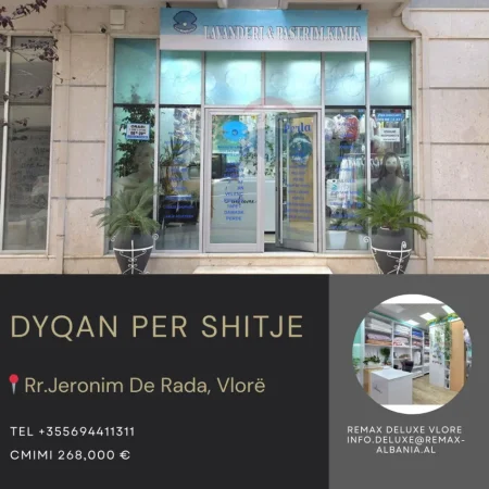 Vlore, shitet dyqan Kati 0, 87 m² 268.000 € (Rruga Jeronim Derada)