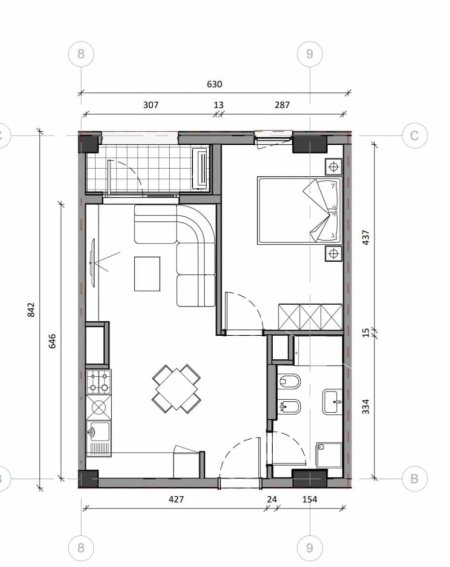 Tirane, shitet apartament 1+1 Kati 6, 61 m² 115.000 € (Rruga Pasho Hysa)