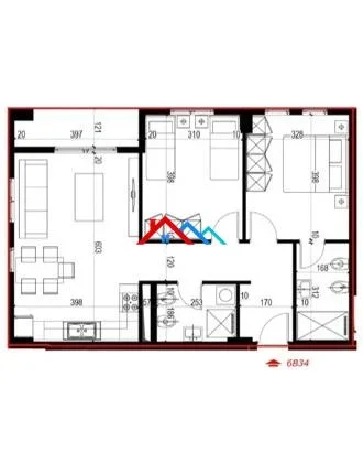 Tirane, shitet apartament 2+1+Ballkon Kati 8, 80 m² 130.000 € (RRUGA 3 DESHMORET,YZBERISHT)