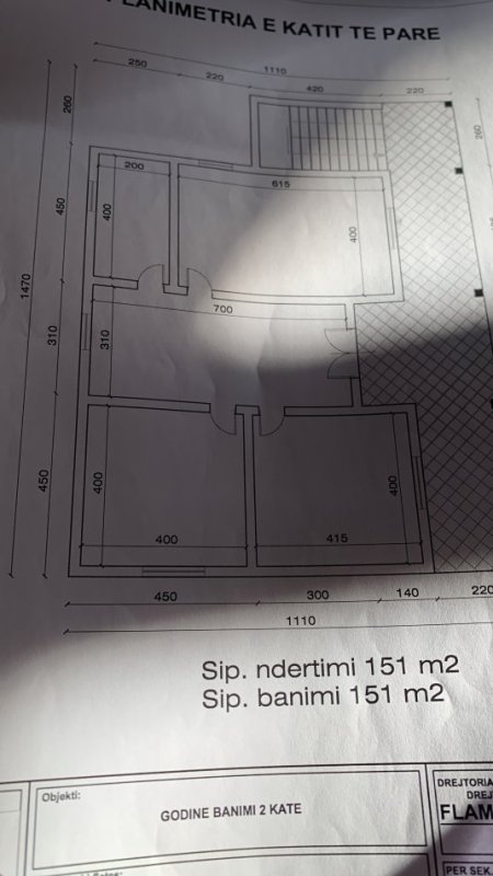 Durres, shitet Vile 2 Katshe Kati 2, 302 m² 150.000 € (bisht kamez fllak durres)