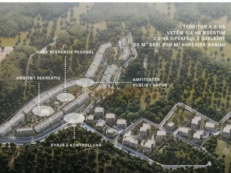 Tirane, shitet apartament 1+1 Kati 3, 63 m² 113.300 € (MJULL BATHORE,PARK HOUSES)