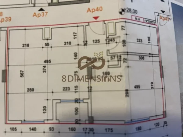 Tirane, jepet me qera zyre Kati 8, 64 m² 750 € (myslym shyr)