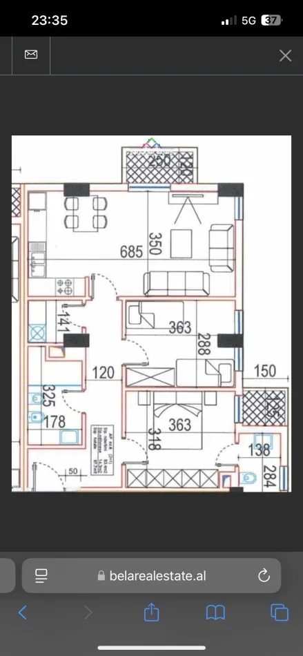 Tirane, jepet me qera apartament 2+1 Kati 2, 100 m² 800 € (Rruga Zonja Curre)