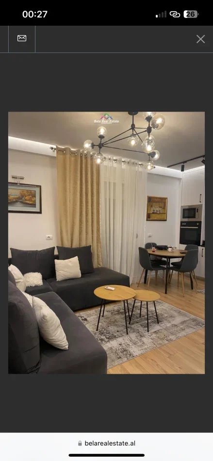 Tirane, jepet me qera apartament 1+1 Kati 2, 65 m² 520 € (Rruga Eduart Mano)