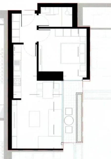 Tirane, shitet apartament 1+1 Kati 6, 77 m² 146.300 € (Zogu i Zi.)