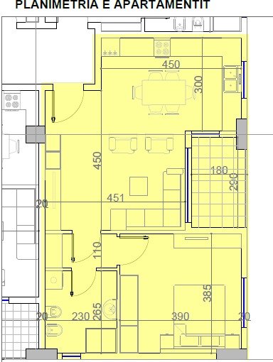 Tirane, shitet apartament 1+1 Kati 6, 75 m² 105.000 € 