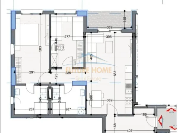 Tirane, shitet apartament 2+1 Kati 6, 110 m² 126.385 € (Paskquan)