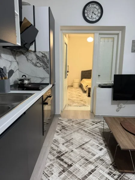 Tirane, jepet me qera apartament 1+1 Kati 1, 50 m² 520 € (Rruga e Dibres)