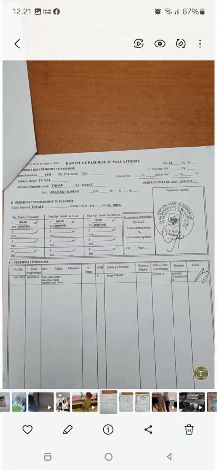 Tirane, shitet truall , 160 m² (Rruga Arkitekt Sinani)