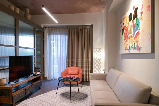 Tirane, jepet me qera apartament 1+1+ 1 POST PARKIMI Ballkon Kati 7, 75 m² 1.150 € (Garden Building)