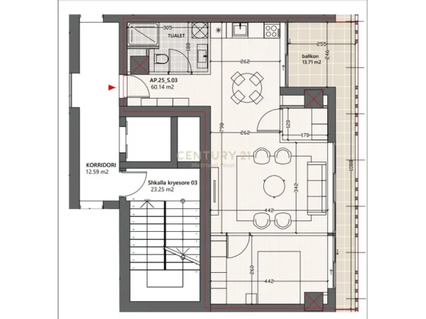 Vlore, shitet apartament 1+1+Ballkon Kati 9, 83 m² 335.000 € (Vlora Marina)