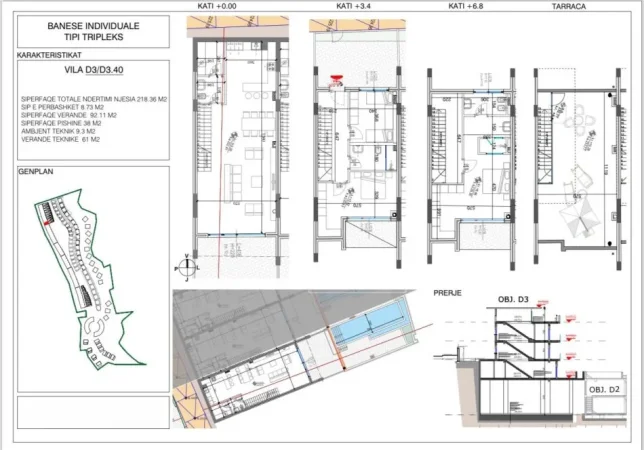 Tirane, shes Vile Dublex Kati 4, 218 m² 424.743 € (Liqeni i Farkes)