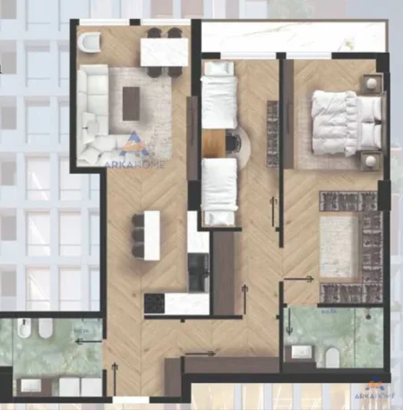 Tirane, shitet apartament 2+1+Ballkon Kati 4, 112 m² 505.980 €