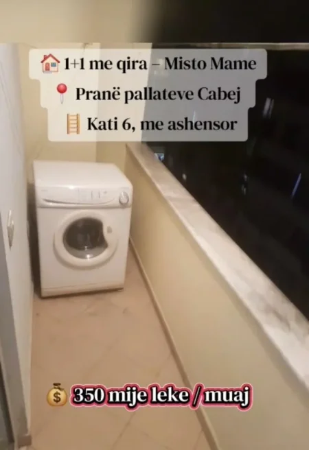 Tirane, jepet me qera apartament 1+1+Aneks+Ballkon Kati 6, 80 m² 350 € (Misto Mame)