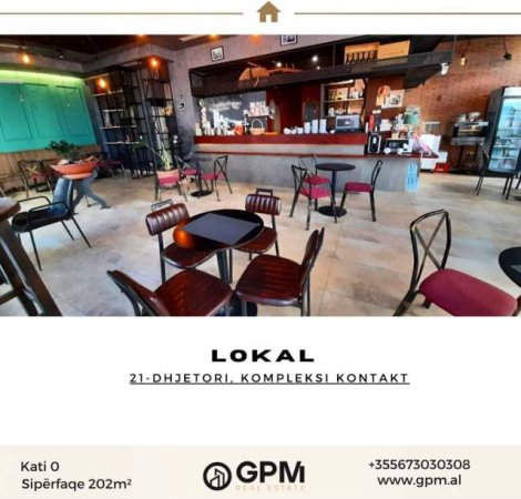 Tirane, shitet lokal Kati 0, 202 m² 350.000 Euro tek Kompleksi Kontakt