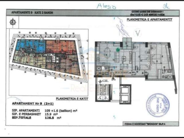 Tirane, shitet apartament Kati 2, 127 m² 367.000 Euro (RRUGA FAIK KONICA, PRANE AIR ALBANIA)