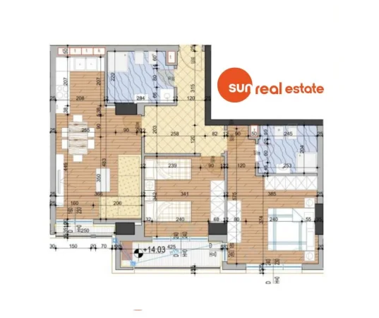 Tirane, shitet apartament 2+1+Ballkon Kati 3, 103 m² (LAPRAKE)