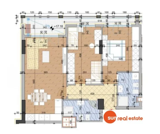 Tirane, shitet apartament 2+1+Ballkon Kati 4, 107 m² (LAPRAKE)