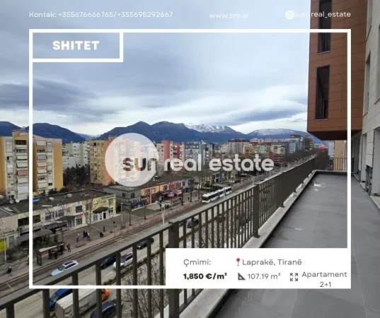 Tirane, shitet apartament 2+1+Ballkon Kati 5, 107 m² (RR. DRITAN HOXHA)