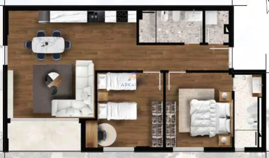 Tirane, shitet apartament 2+1+Ballkon Kati 1, 111 m² 201.330 € 