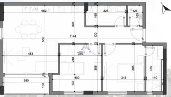 Tirane, shitet apartament 2+1+Ballkon Kati 1, 111 m² 201.330 € 