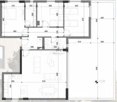 Tirane, shitet apartament 3+1 Kati 2, 154 m² 412.614 € 