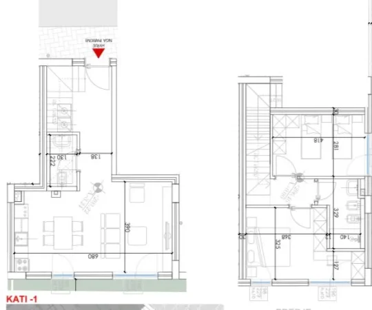 Tirane, shes apartament duplex Dublex Kati 0, 94 m² 278.663 € (Liqeni Farkes)
