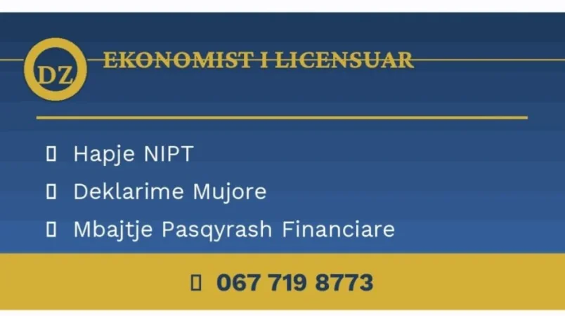 Tirane, ofroj Ekonomist i Licensuar