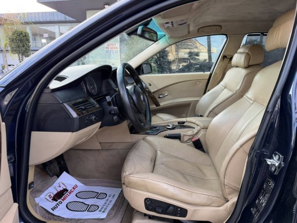 Fier, shes makine BMW 525-2.5 Benzin Gaz-2005-AUTOMATIK-LETRAT PAGUARA-OKAZION-3700 EURO-069 44 00 305 Benzin+Gaz, blu automatik Kondicioner 3.700 €