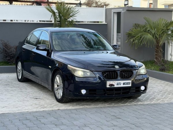 Fier, shes makine BMW 525-2.5 Benzin Gaz-2005-AUTOMATIK-LETRAT PAGUARA-OKAZION-3500 EURO-069 44 00 305 Benzin+Gaz, blu automatik Kondicioner 3.700 €