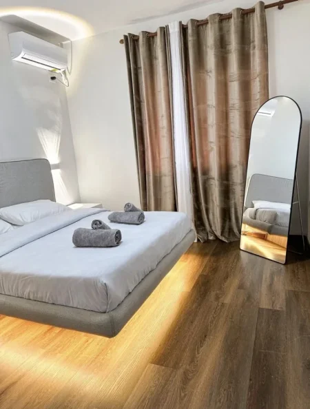 Tirane, jepet me qera apartament 2+1 Kati 5, 80 m² 750 € (Pran LSI-s)