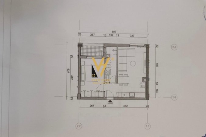 Tirane, shitet apartament 1+1+Ballkon Kati 2, 57 m² 85.000 € (FRESK)