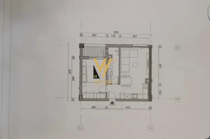 Tirane, shitet apartament 1+1+Ballkon Kati 2, 57 m² 85.000 € (FRESK)