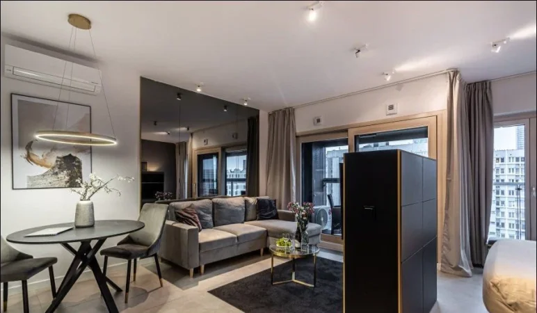 Tirane, jepet me qera apartament 1+1 Kati 7, 80 m² 850 € (LAPRAKE)