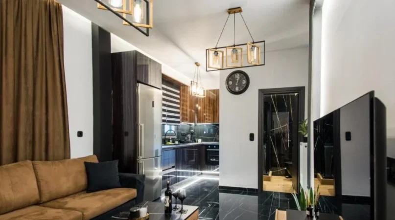 Tirane, jepet me qera apartament 1+1 Kati 7, 80 m² 850 € (LAPRAKE)