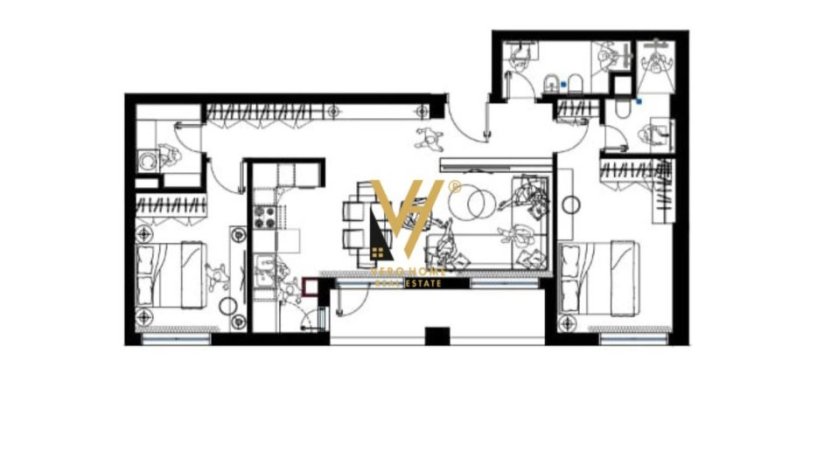 Tirane, shitet apartament 2+1+Ballkon Kati 2, 113 m² 166.000 € (FRESKU)