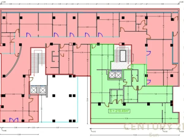 Tirane, jepet me qera zyre Kati 3, 800 m² 18.000 € (RRUGA E KAVAJES)
