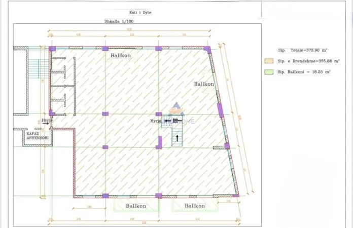 Tirane, jepet me qera ambjent biznesi Kati 2, 450 m² 6.000 € 