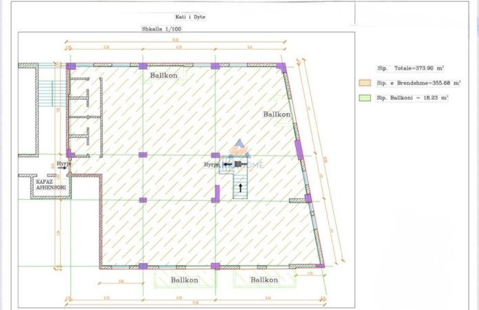 Tirane, jepet me qera ambjent biznesi Kati 2, 450 m² 6.000 € 