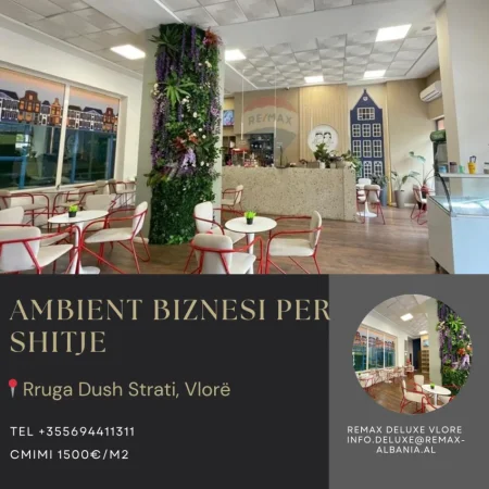 Vlore, shitet bar-kafe Kati 0, 210 m² (Rruga Dush Strati, pranë Zjarrfikëses)