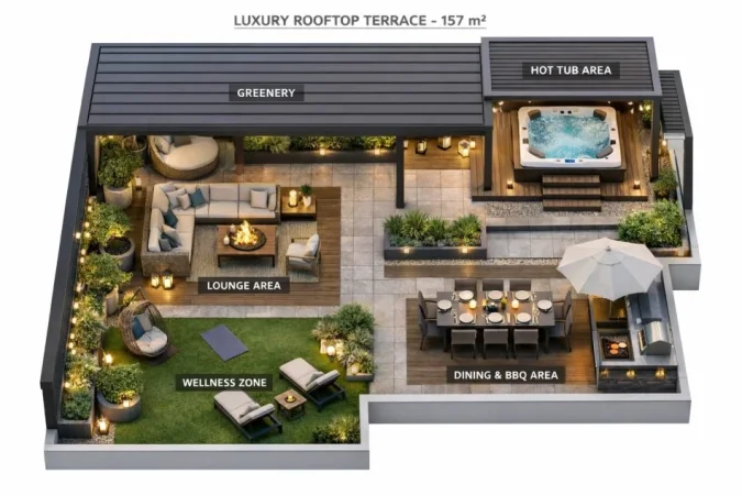 Tirane, shitet apartament+verande | Penthouse 1+1+Aneks+Ballkon Kati 2, 157 m² 205.000 € (Gjiri Lalzit Durres)