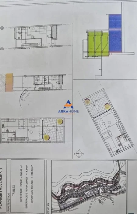 Tirane, shitet apartament 3+1+Ballkon Kati 4, 211 m² 390.000 € 