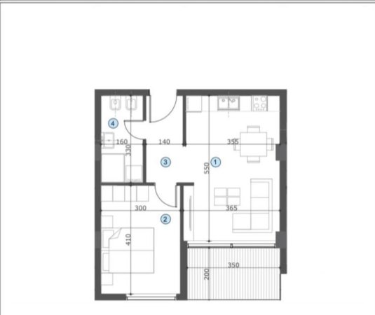 Tirane, shitet apartament 1+1 Kati 2, 64 m² 77.280 € (Astir)