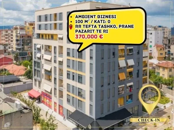 Tirane, shitet dyqan Kati 0, 100 m² 370.000 € (Rruga Tefta Tashko)