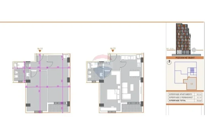 Tirane, shitet apartament 1+1+Ballkon , 128 m² 135.000 € (Rruga Albanopoli, Tiranë)