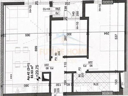 Shitet, Apartament 2+1+Post Parkimi, "Meis Garden Resindece", Fusha e Aviacionit.