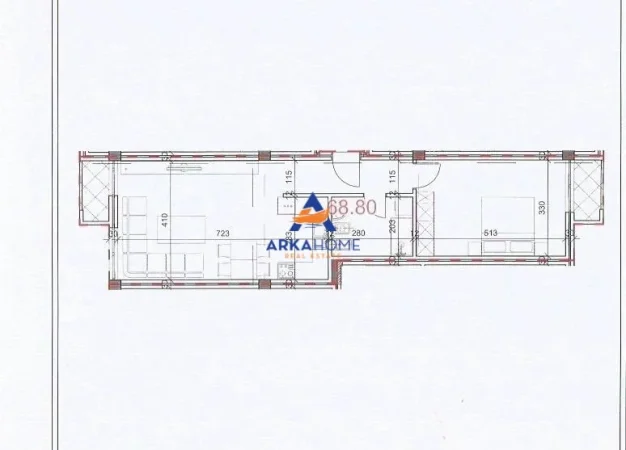 Tirane, shitet apartament 1+1 Kati 1, 81 m² 143.273 € 