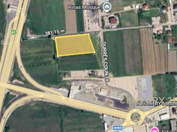 Tirane, shitet toke , 8.300 m² 1.100.000 € (Rinas)