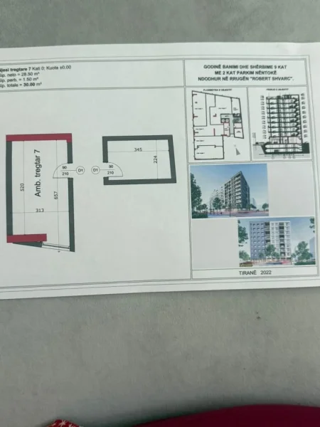 Tirane, shitet dyqan , 30 m² (Komune e parisit kika 2)