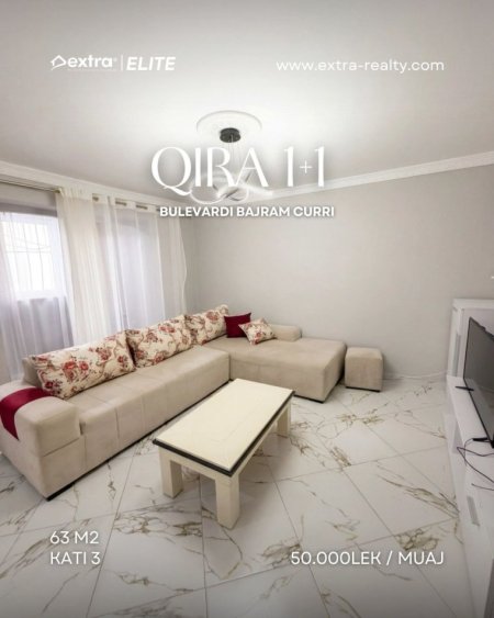 Tirane, jepet me qera apartament 1+1 Kati 0, 63 m² 500 € (Bulevardi Bajram Curri)